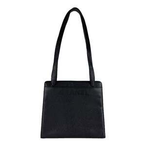 Chanel CHANEL Shoulder Bag, Caviar Leather, Black, Women's z9706